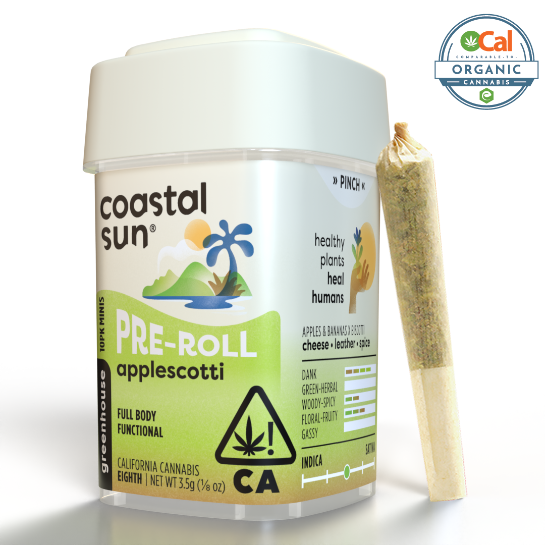 Photograph of product: Coastal Sun Applescotti Pre-Roll 10pk