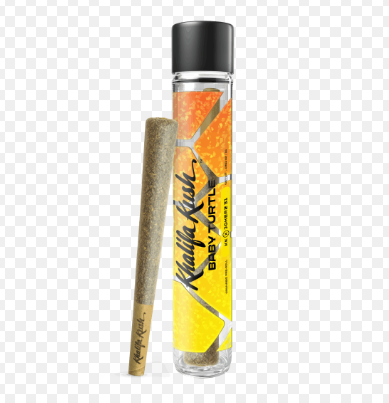 Photograph of product: KHALIFA KUSH - BABY TURTLE PRE-ROLL (1G) (H)