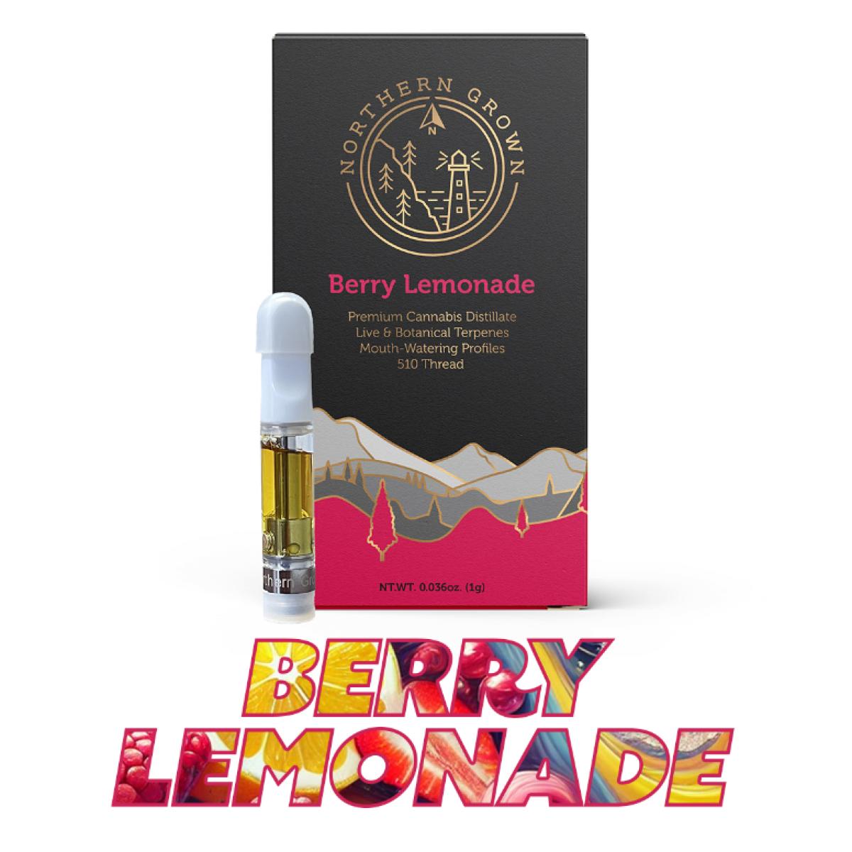 Photograph of Product: Berry Lemonade Juiced Cartridge | Vapes | 1g