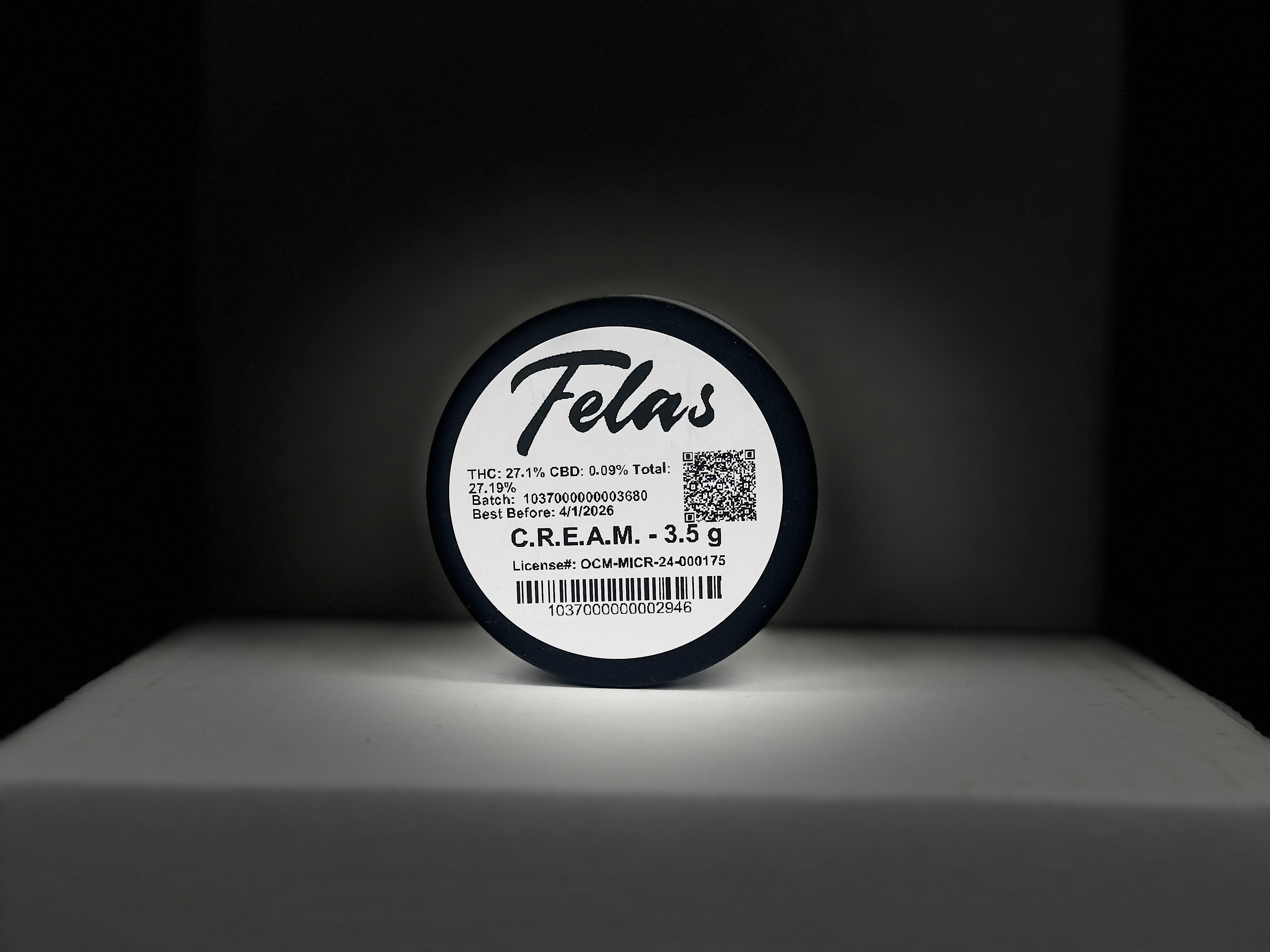 Photograph of product: Fela's C.R.E.A.M. Flower Jar - 3.5g