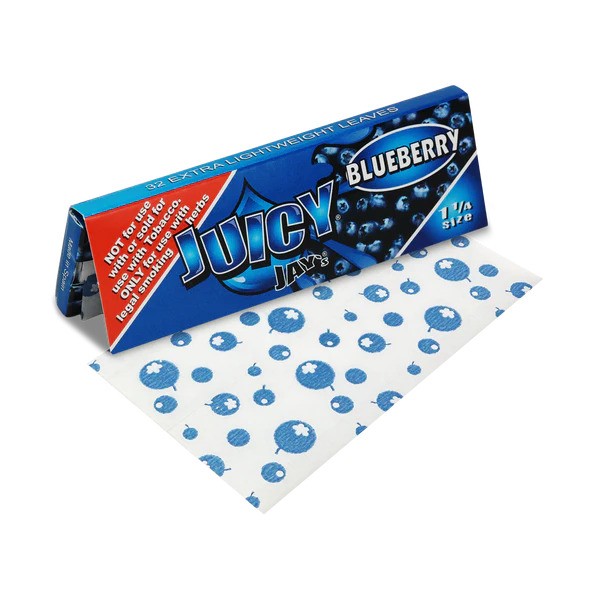Photograph of product: Juicy Jays | 1 1/4 papers | Blueberry