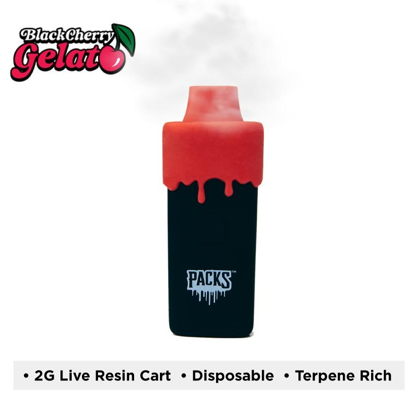 Photograph of product: Cheeba Chews - (H) Packs Live Resin - Black Cherry Gelato 2000mg