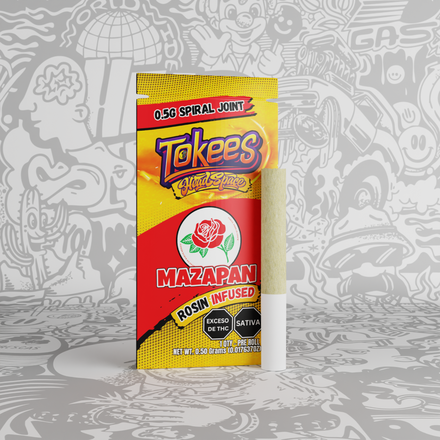 Photograph of product: Tokees Rosin Preroll -Mazapan