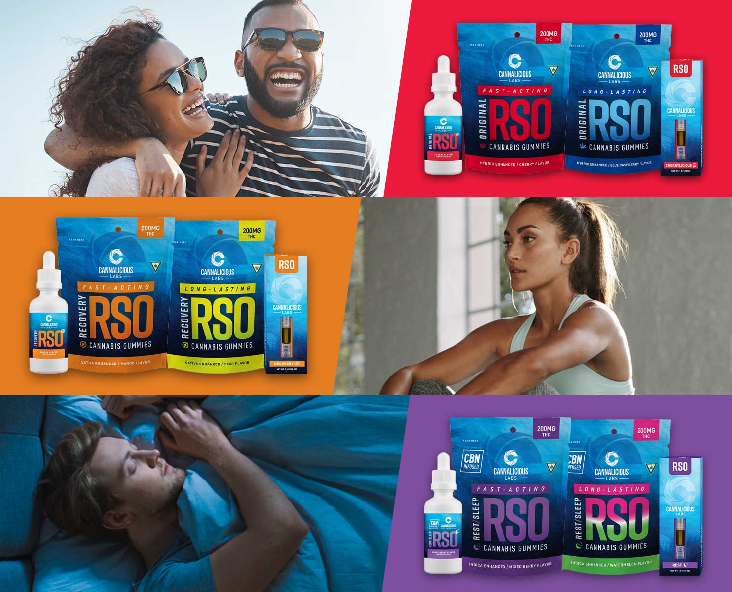 Photograph of product: CANNALICIOUS | RSO GUMMY | 200 MG | WATERMELON | REST