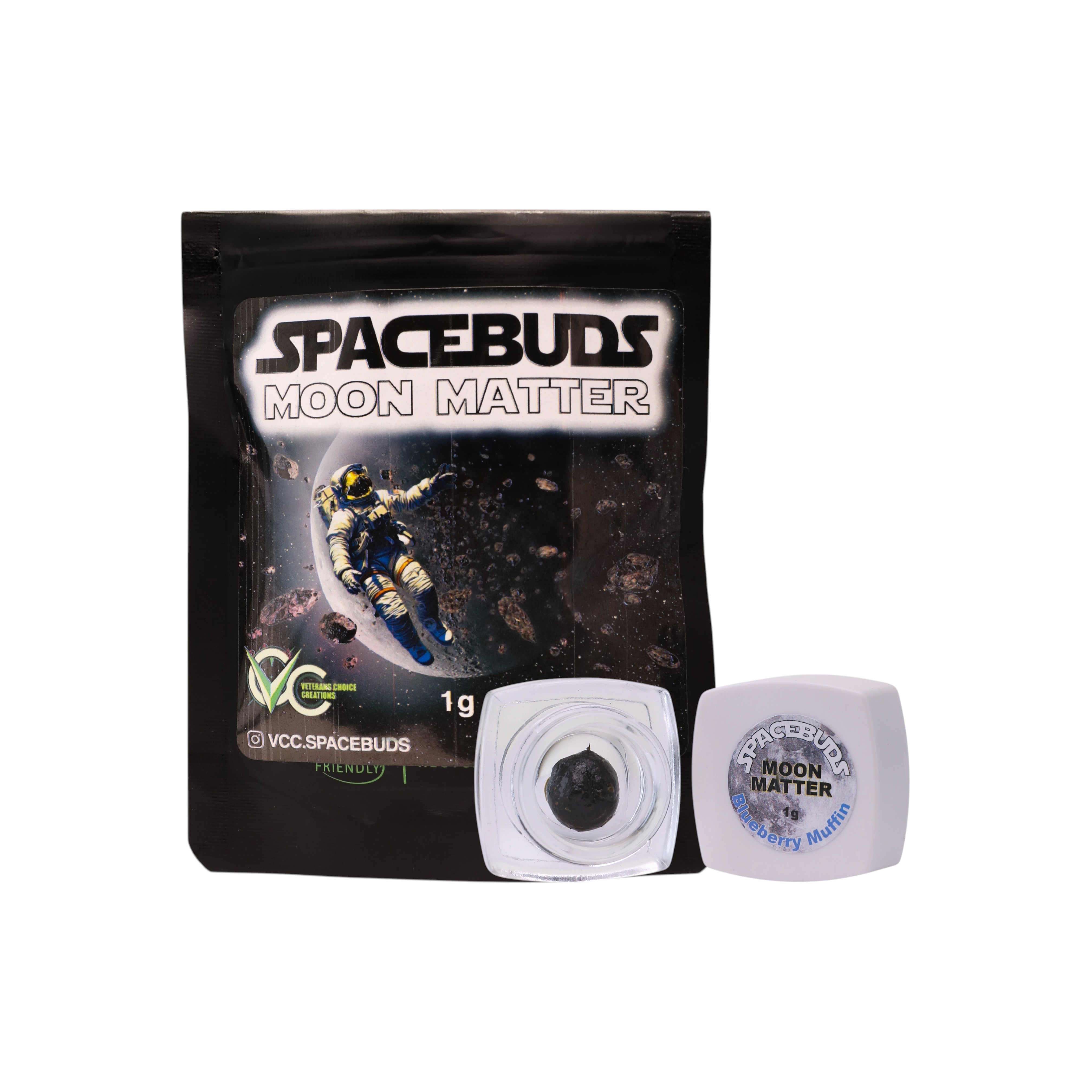 Photograph of product: Spacebuds Moon Matter Blueberry Muffin Infused au chocolat