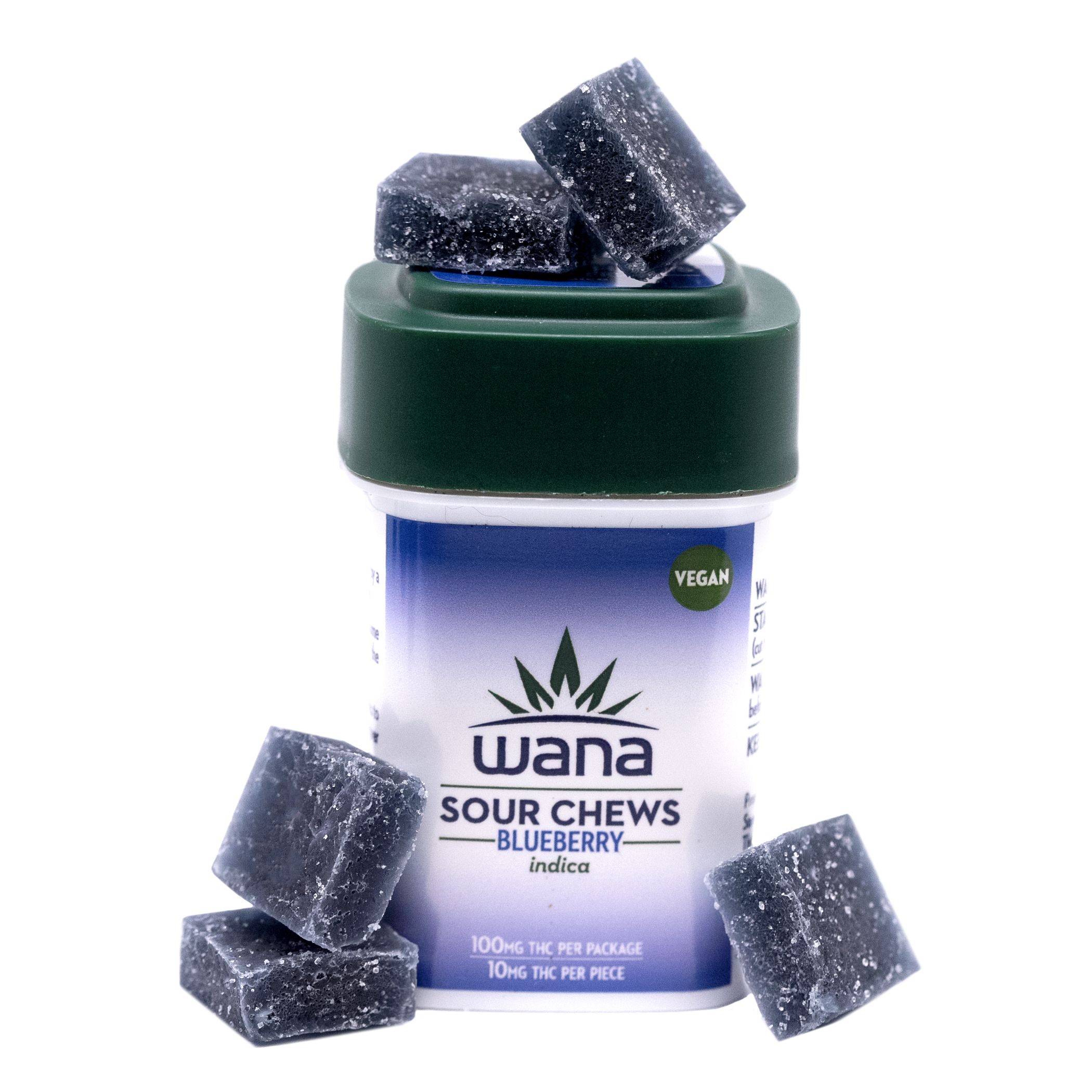 Photograph of product: Blueberry Indica Classic Chews 10mg  x 10pk