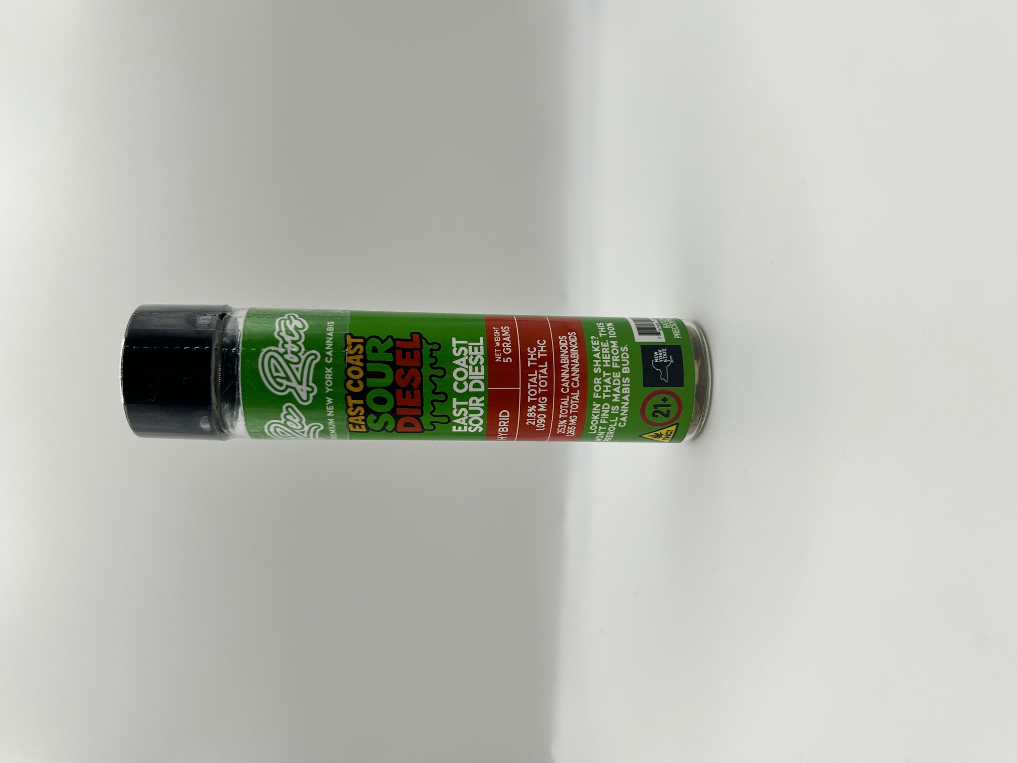 Photograph of product: Rec Roots | East Coast Sour Diesel | Prerolls 5pk