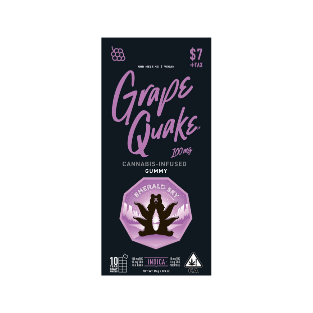 Photograph of product: GRAPE QUAKE GUMMIES
