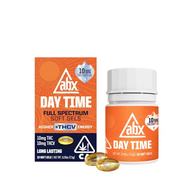 Photograph of product: 1:1 THC:THCv 10mg Soft Gel Capsules (10 Pack) - 