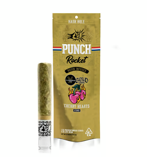 Photograph of product: Cherry Hearts X Gen Z Rocket Rosin Infused Pre Rill 1.6g   1.6 G