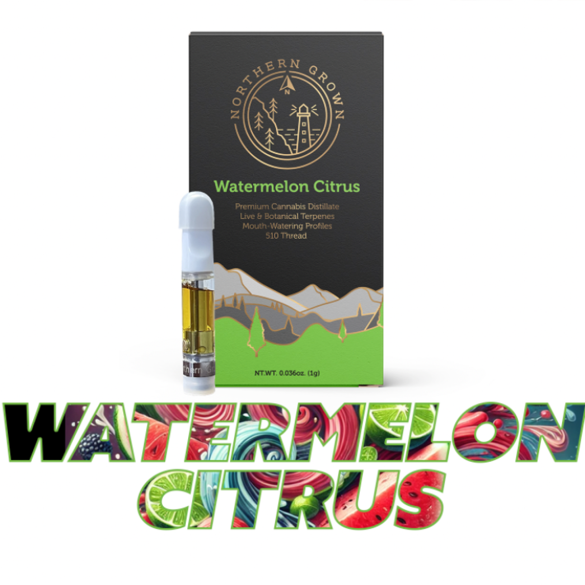 Photograph of Product: Watermelon Citrus Juiced Cartridge | Vapes | 1g