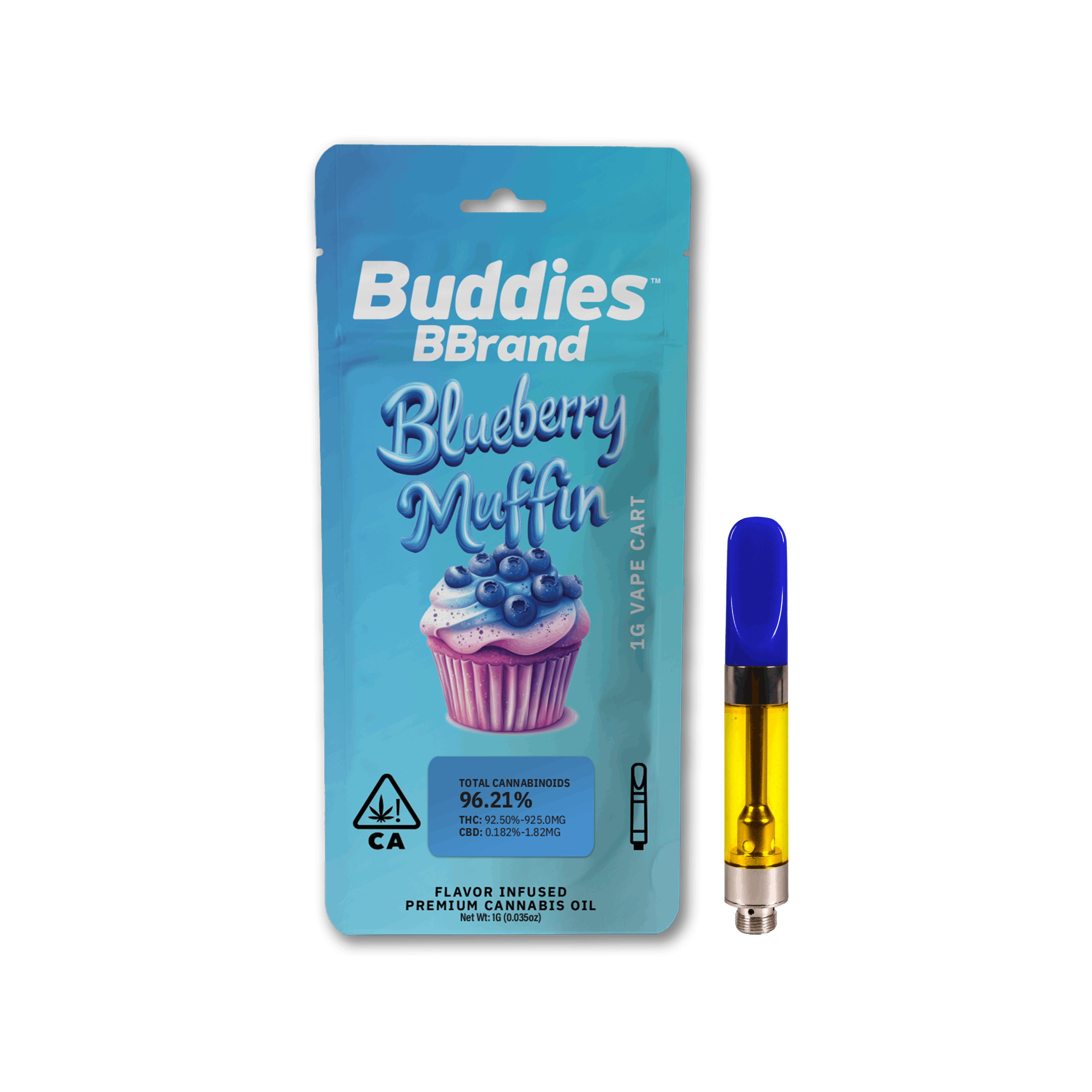 Photograph of product: BLUEBERRY MUFFIN 1G CARTRIDGE