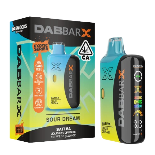Photograph of product: Dabwoods | Sour Dream Liquid Diamond All-In-One | 1g