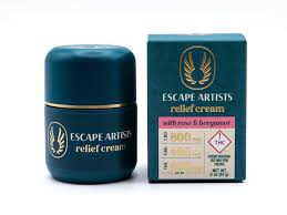 Photograph of product: Escape Artist - Relief Cream 2oz - 800mg CBD - Rose & Bergamot