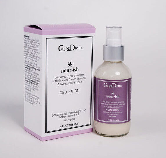 Photograph of product: Carpe Diem 2000mg Full Spectrum CBD Body Lotion - NOURISH