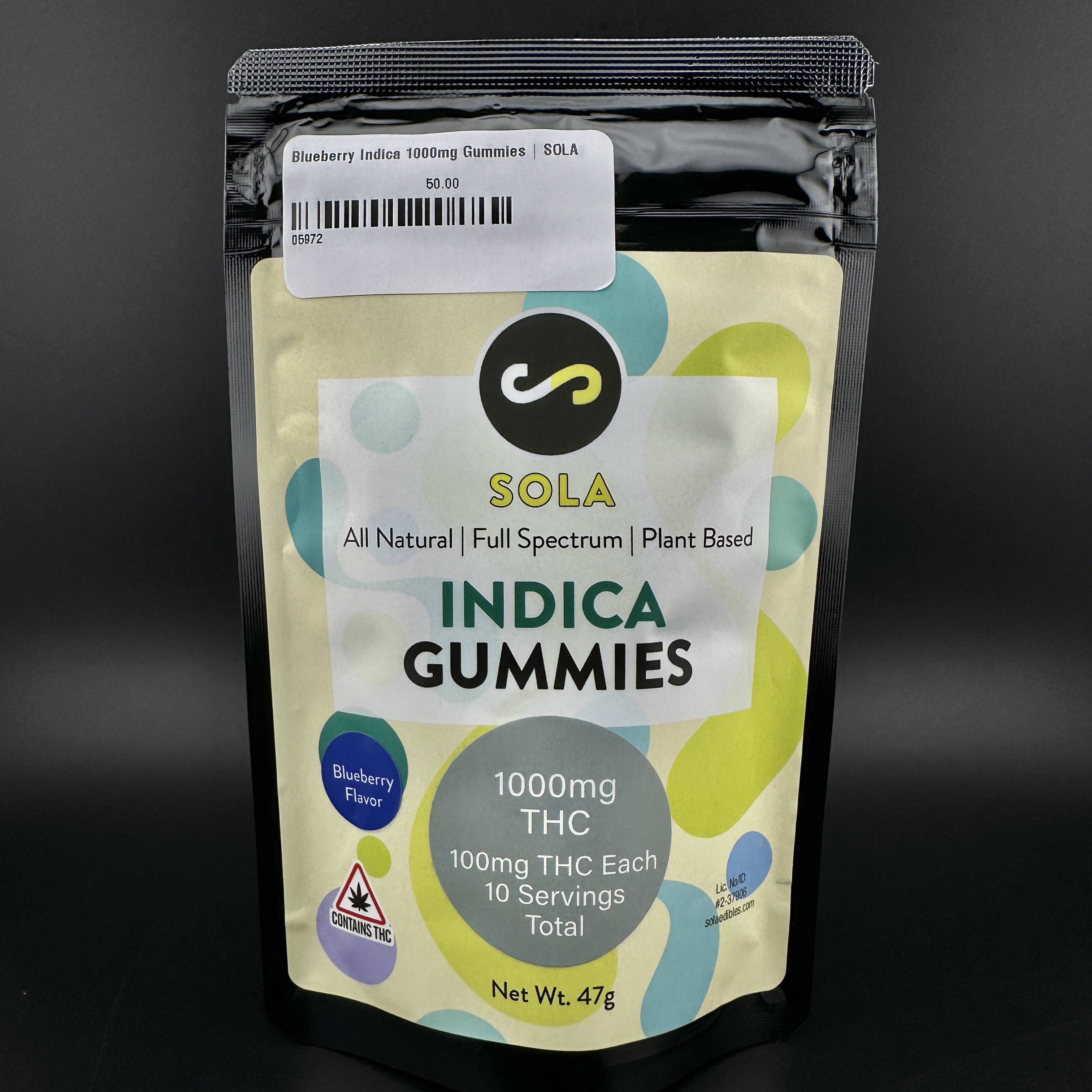 Photograph of product: Blue Razz | Oui'd Gummies | Sola