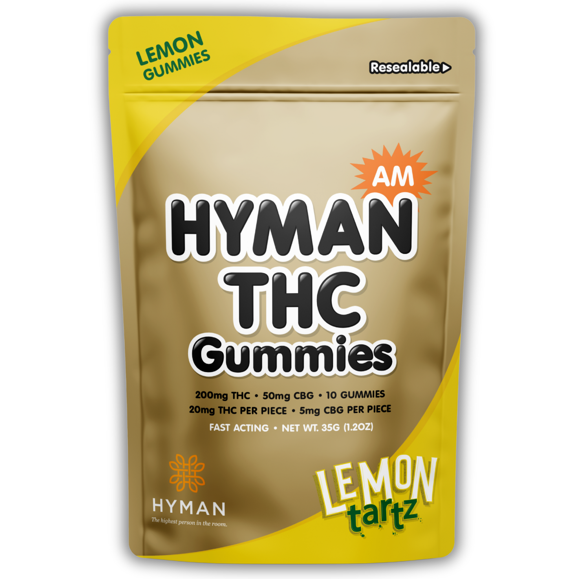 Photograph of product: Hyman | Gummy | 4:1 TH-oui/CBG AM Lemon Tartz | 200mg TH-oui 50mg CBG
