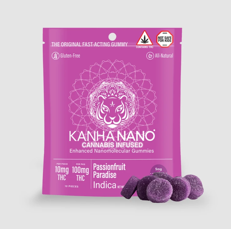 Photograph of product: Passionfruit Paradise Nano Gummies - 5mg/20pk