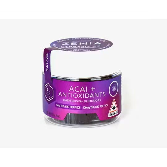 Photograph of product: Acai + Antioxidants | 200mg Oui'd 1:1 au chocolat Rosin Gummies - 