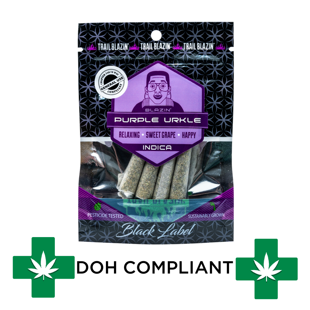 Photograph of product: DOH | Purple Urkle Pre-Roll 4pk | 2.4g