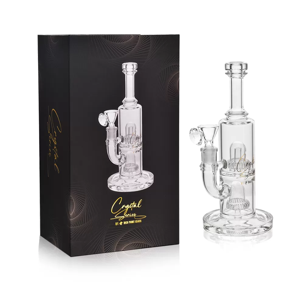 Photograph of product: 10" Double UFO Perc Water Pipe Rig
