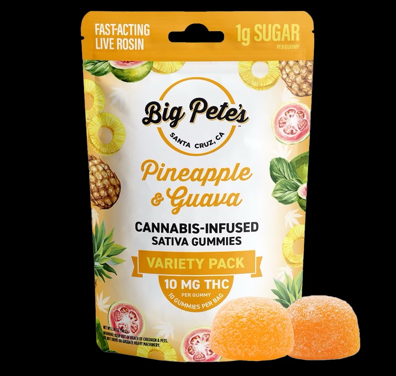 Photograph of product: Pineapple & Guava Gummies (Solventless) - 100mg (S) - Big Pete's