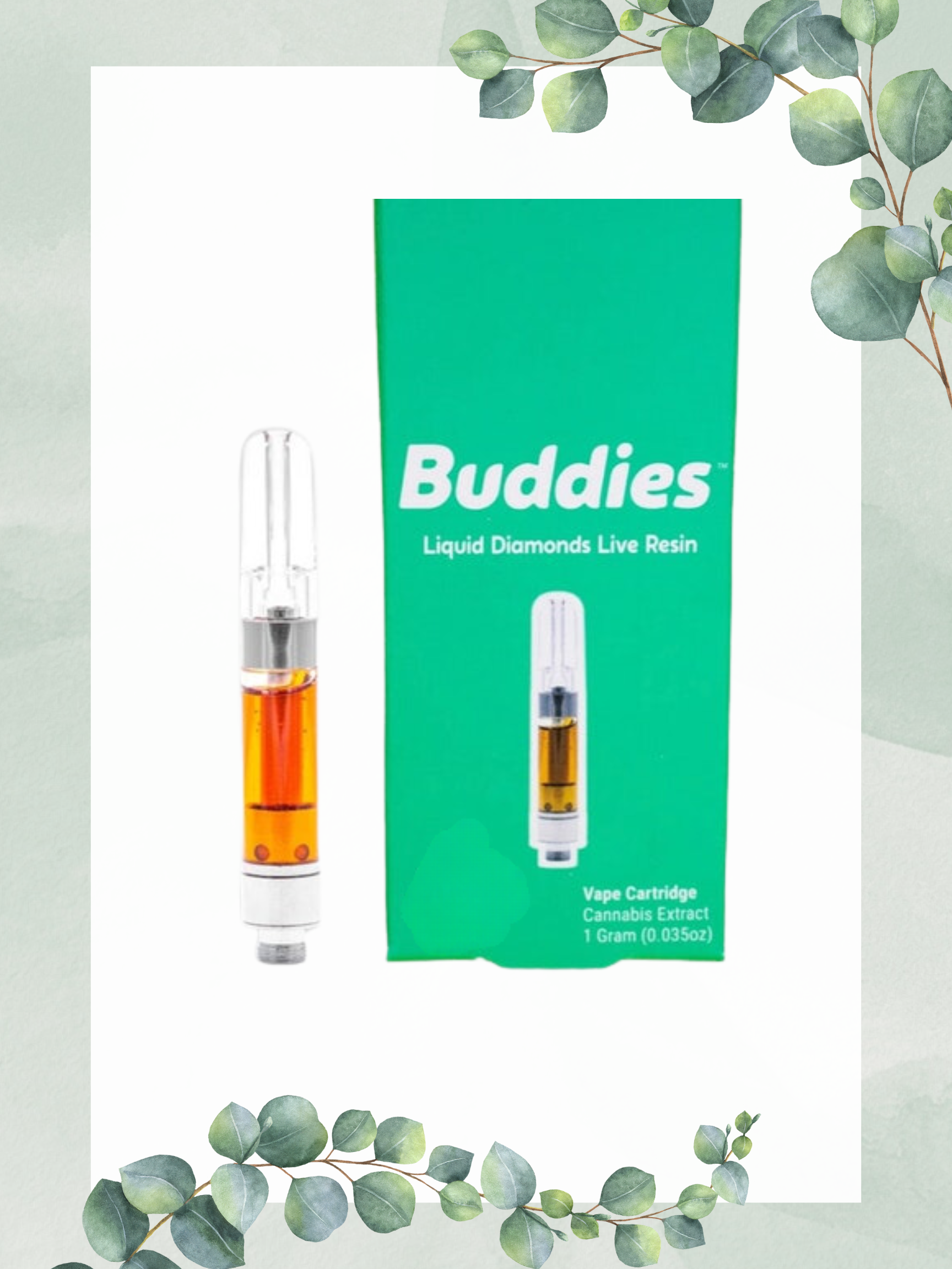 Photograph of product: BUDDIES - VAPE LIVE RESIN - 1G - Oui'd - RASPBERRY CRASHER