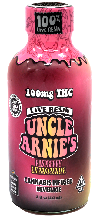 Photograph of product: Uncle Arnie's | Raspberry Lemonade LR | 237ml 100MG Beverage