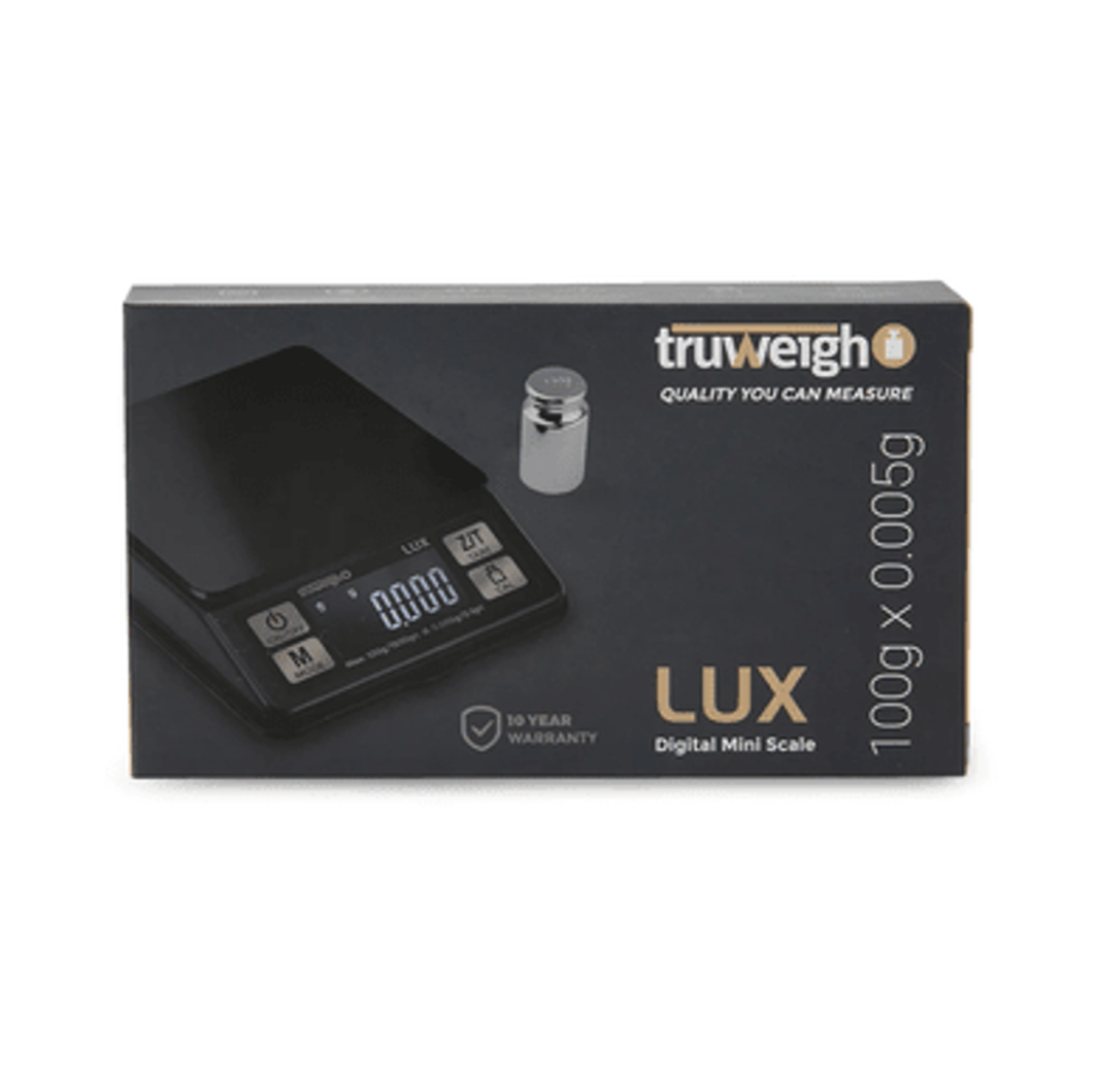 Photograph of product: truweigh Lux Mini Scale - 100 x 0.005g - Black