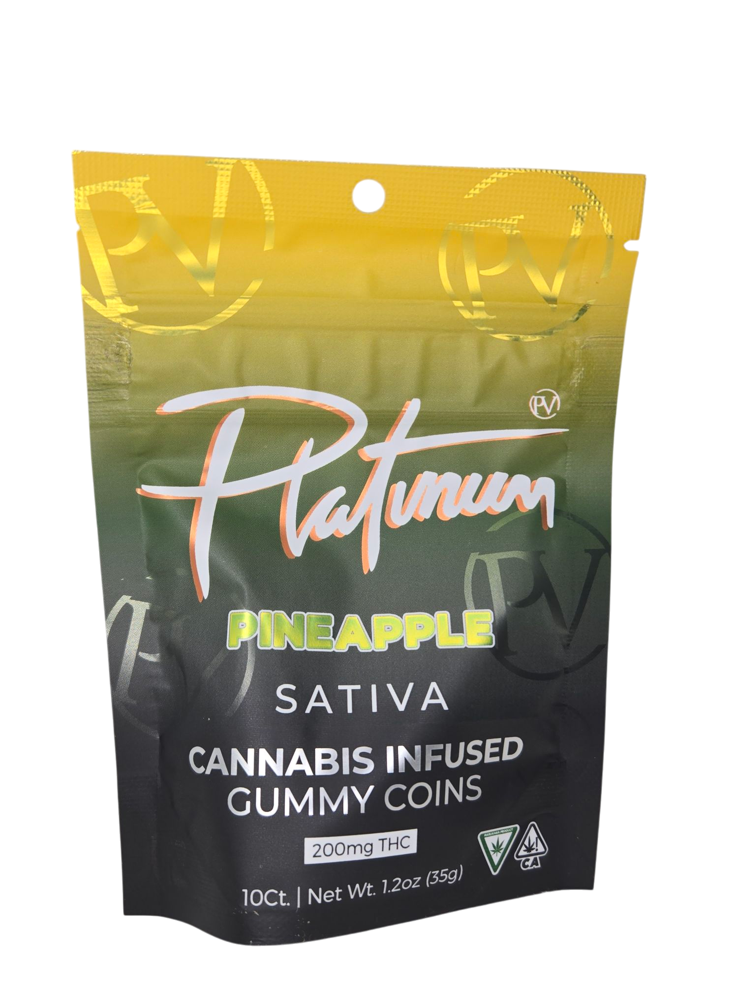 Photograph of product: Pineapple | 200mg Gummy Coins