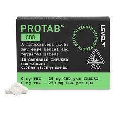 Photograph of product: Level Protab - CBD Tablets 250mg CBD