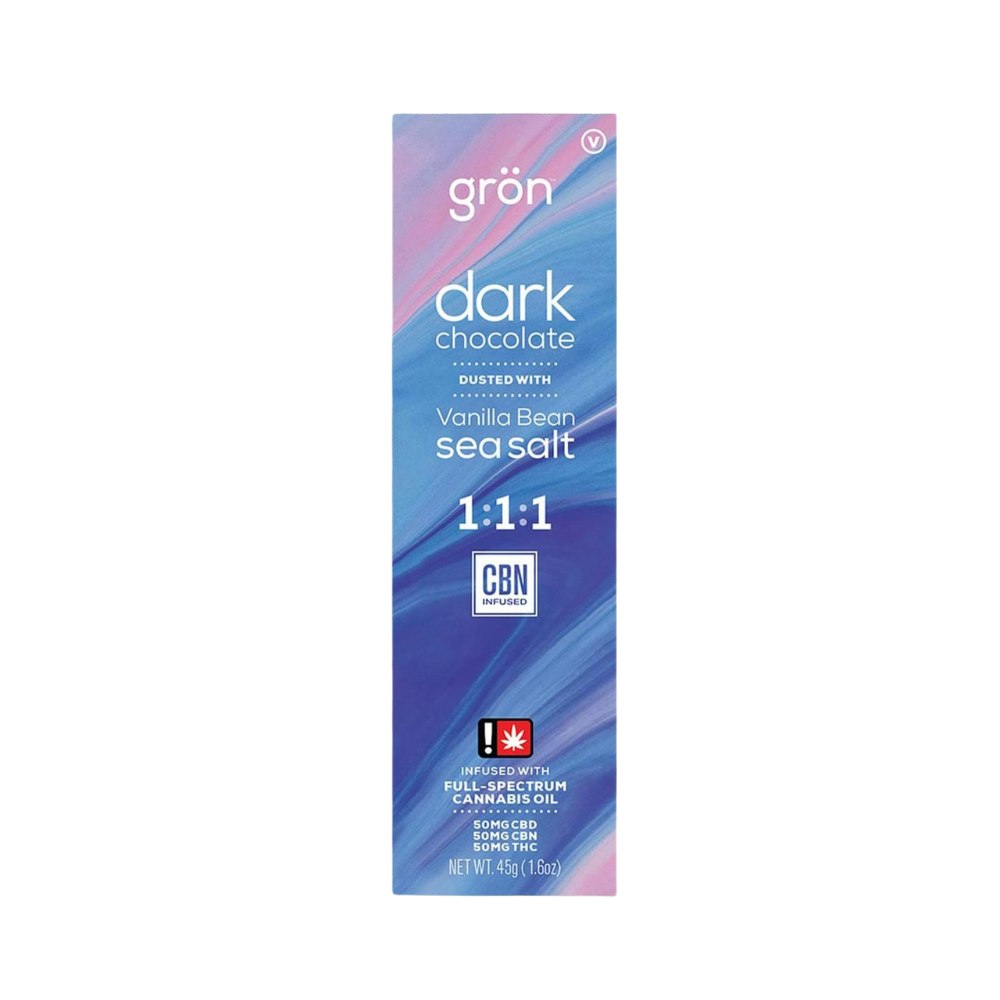 Photograph of product: DARK CHOCOLATE VANILLA SEA SALT BAR (1:1:1 TH-oui:CBD:CBN)