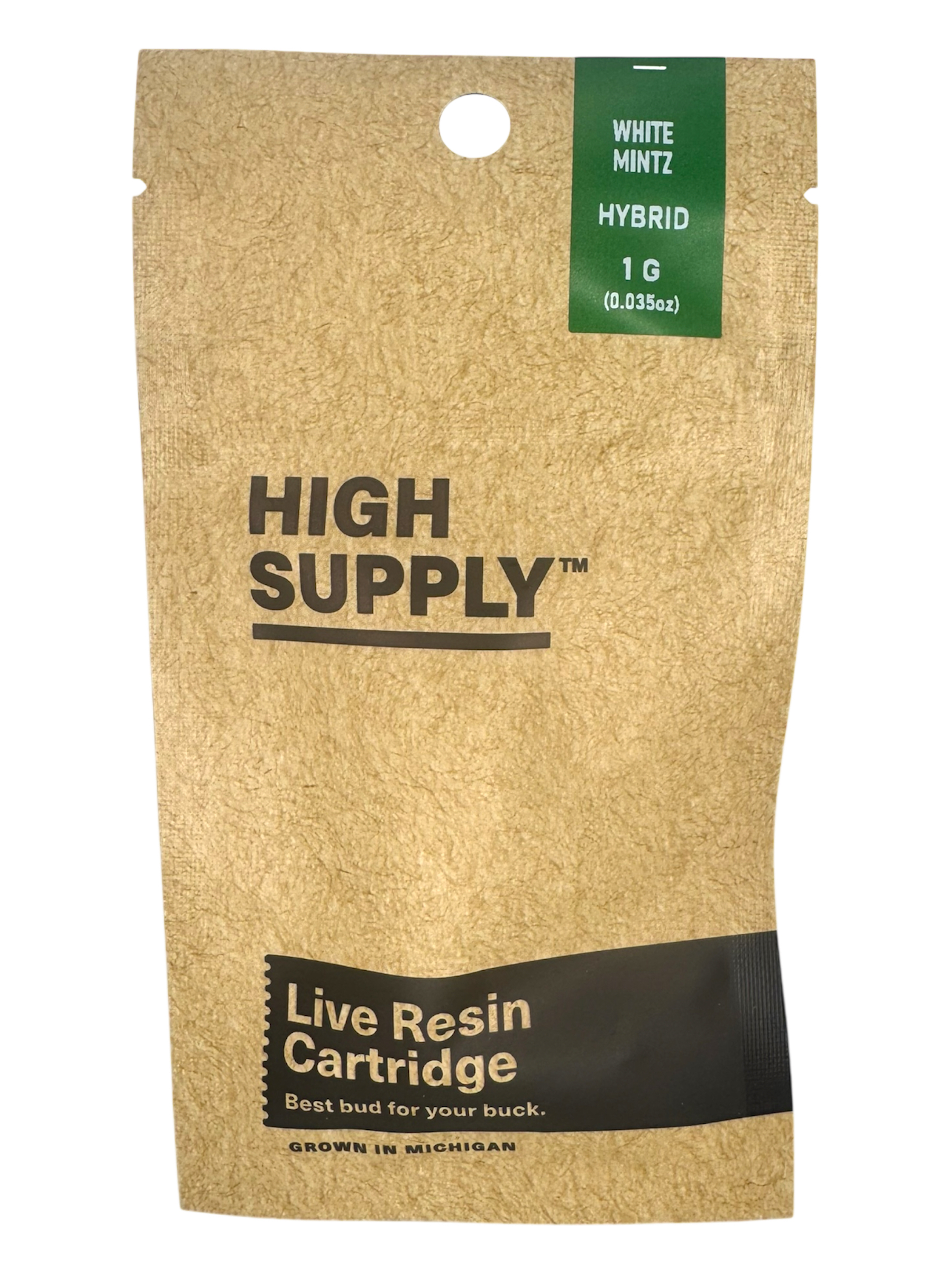 Photograph of product: White Mintz Live Resin Cartridge