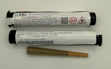Photograph of product: AGl 1g Pre Roll B Scout (I) 00725