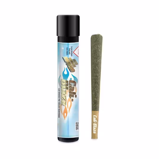 Photograph of product: Blue Muffin Liquid Diamond Infused Pre-roll