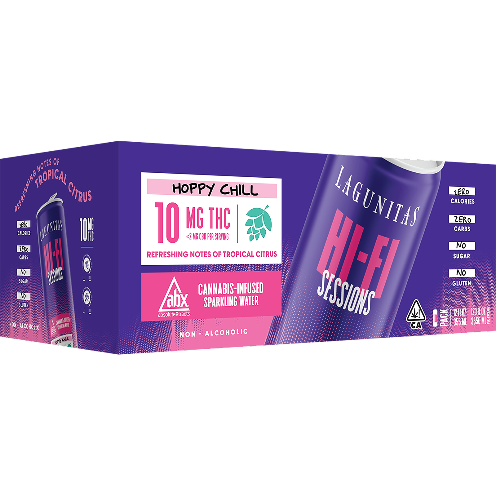 Photograph of product: 10pk Hi-Fi Hoppy Chill Lagunitas