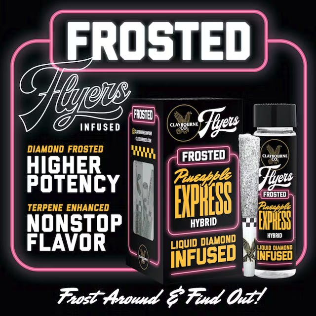 Photograph of product: Flyers Frosted: Pineapple Exp. 5pk .5g Pre-Rolls - 