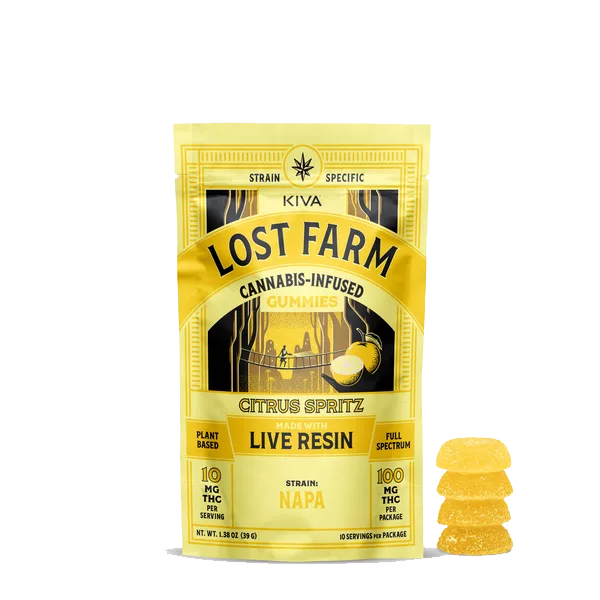 Photograph of product: Lost Farms | Citrus Spritz Napa | 100mg 10pk gummies