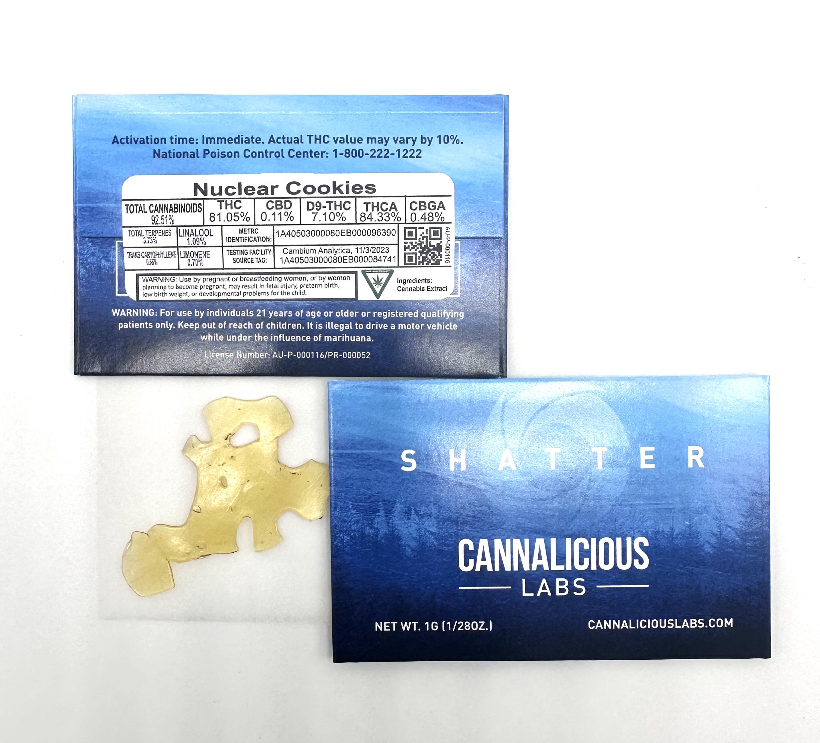 Photograph of Product: NUCLEAR COOKIES 1G SHATTER