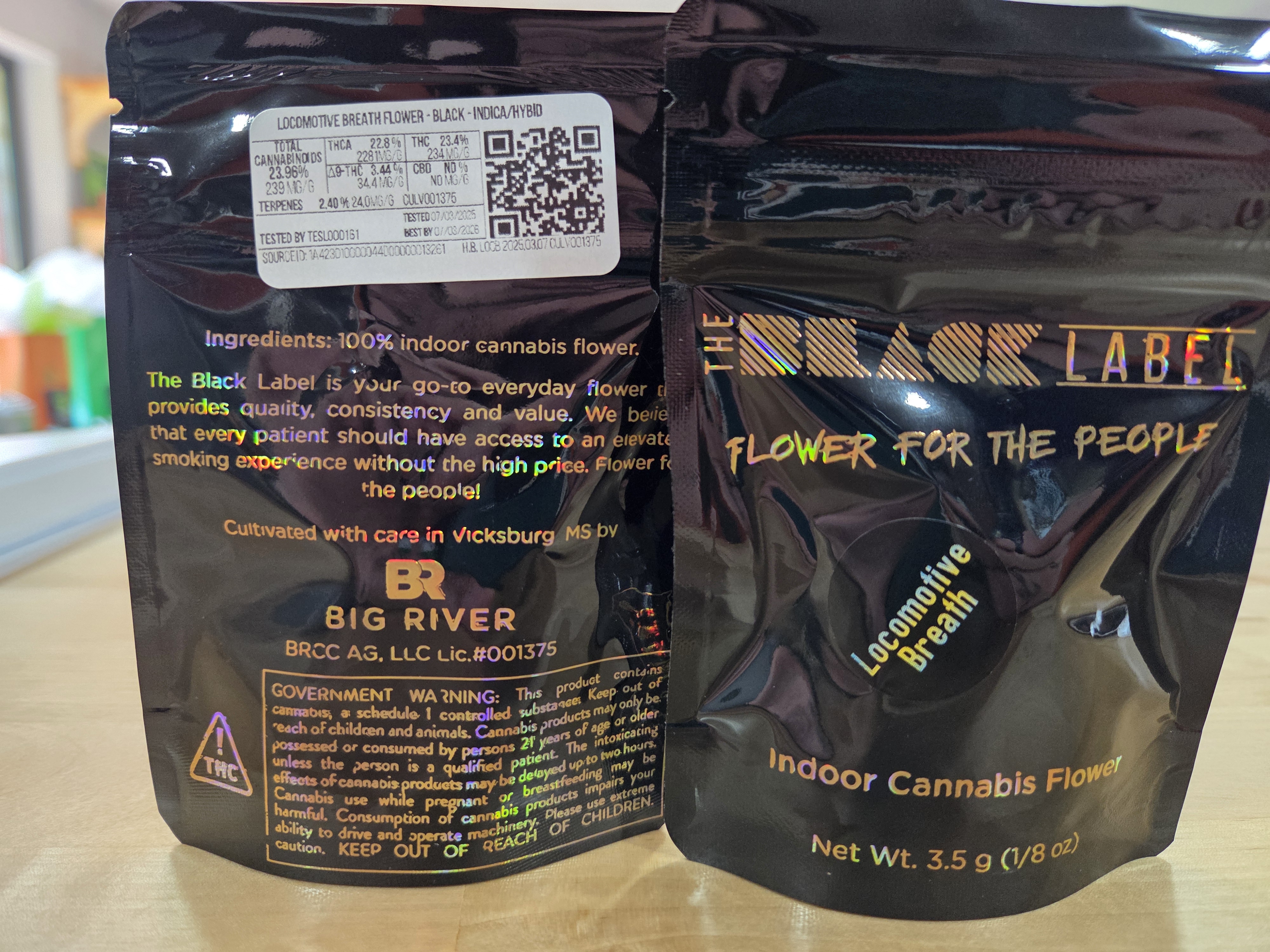 Photograph of product: Big River Locomotive Breath - 3.5g