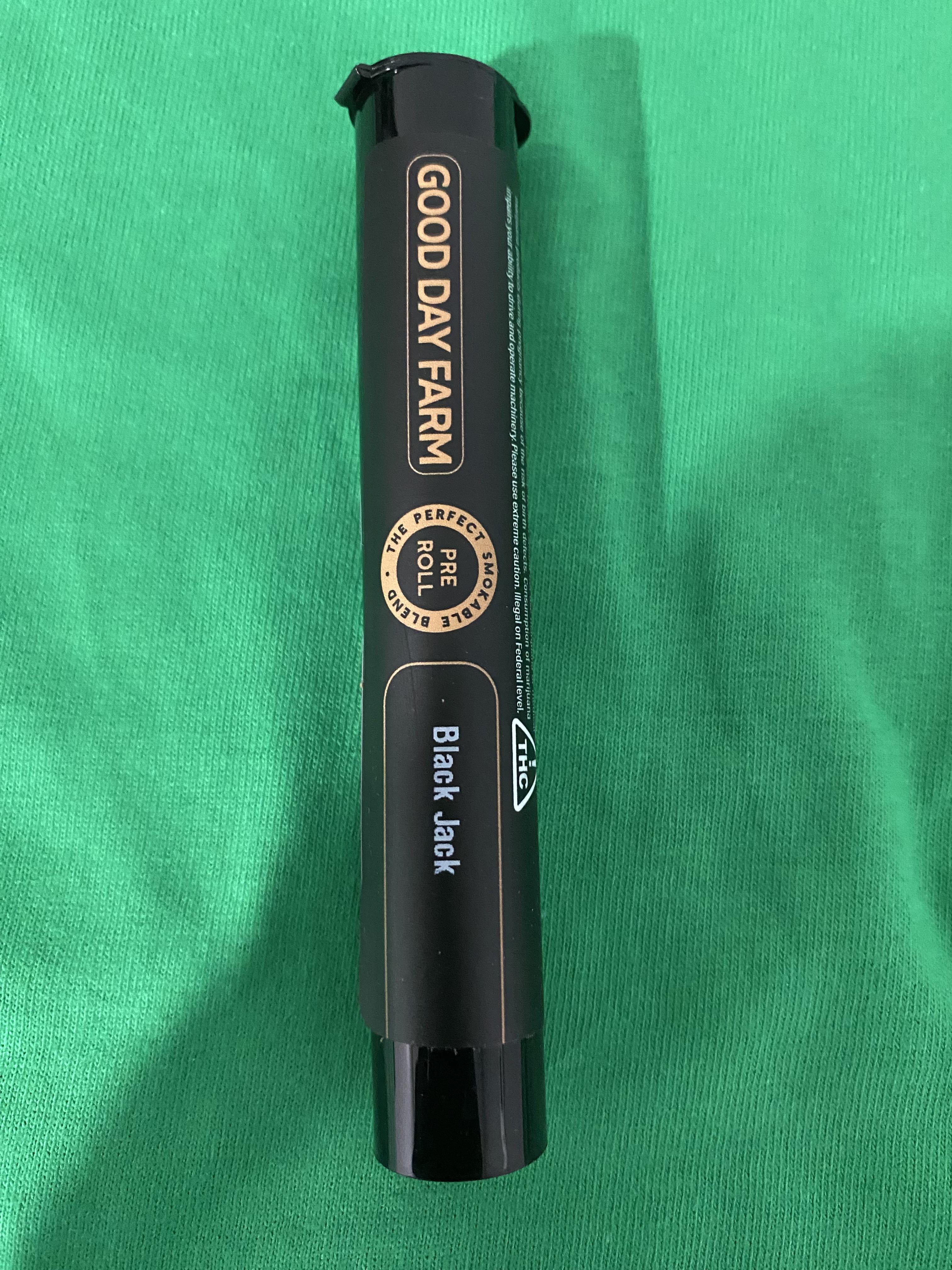 Photograph of product: GDF-Black Jack Pre-Roll (P)