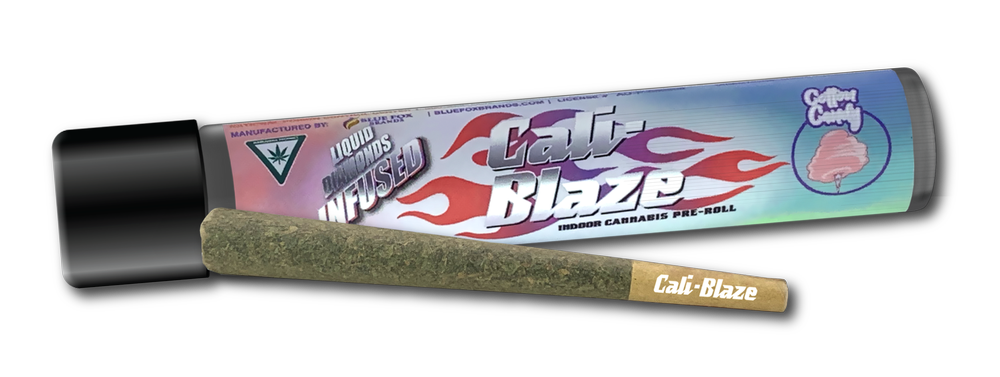 Photograph of product: Cali Blaze Infused Bubble Gum Pre-Roll