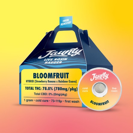 Photograph of product: Jaunty | Bloomfruit Badder | Cold Cure Rosin