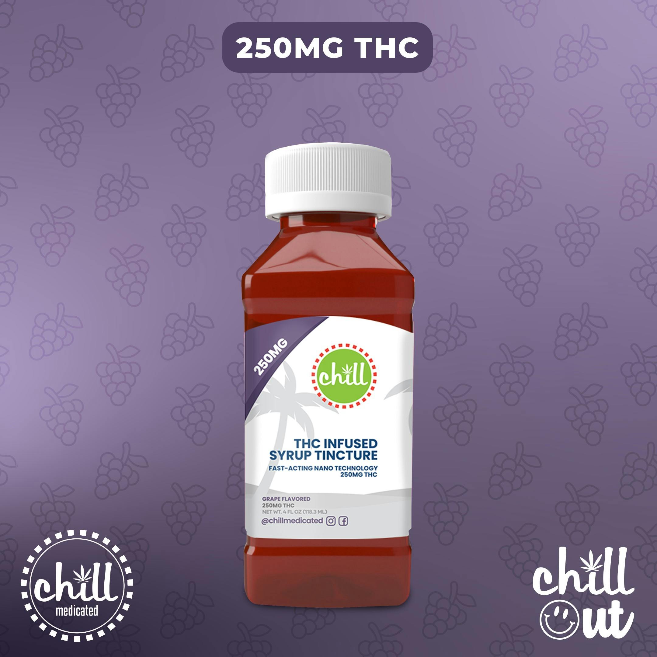 Photograph of product: Chill Medicated | Grape Syrup | 250mg