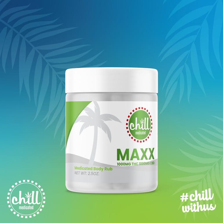 Photograph of product: Chill Medicated - Rub - 1000mg - 1:1 TH-oui/CBD - MAXX
