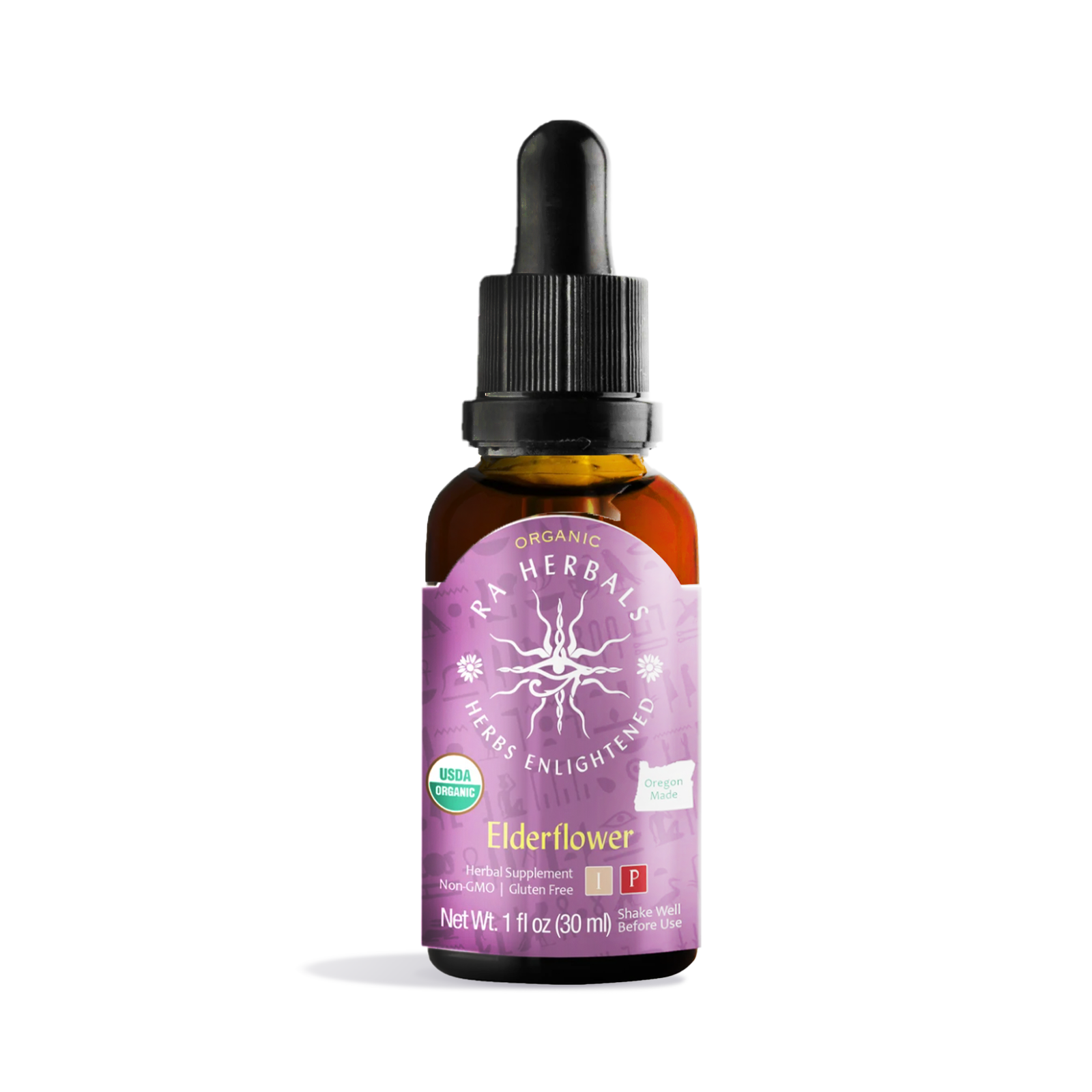 Photograph of product: Ra Herbals Certified Organic Elderflower Tincture