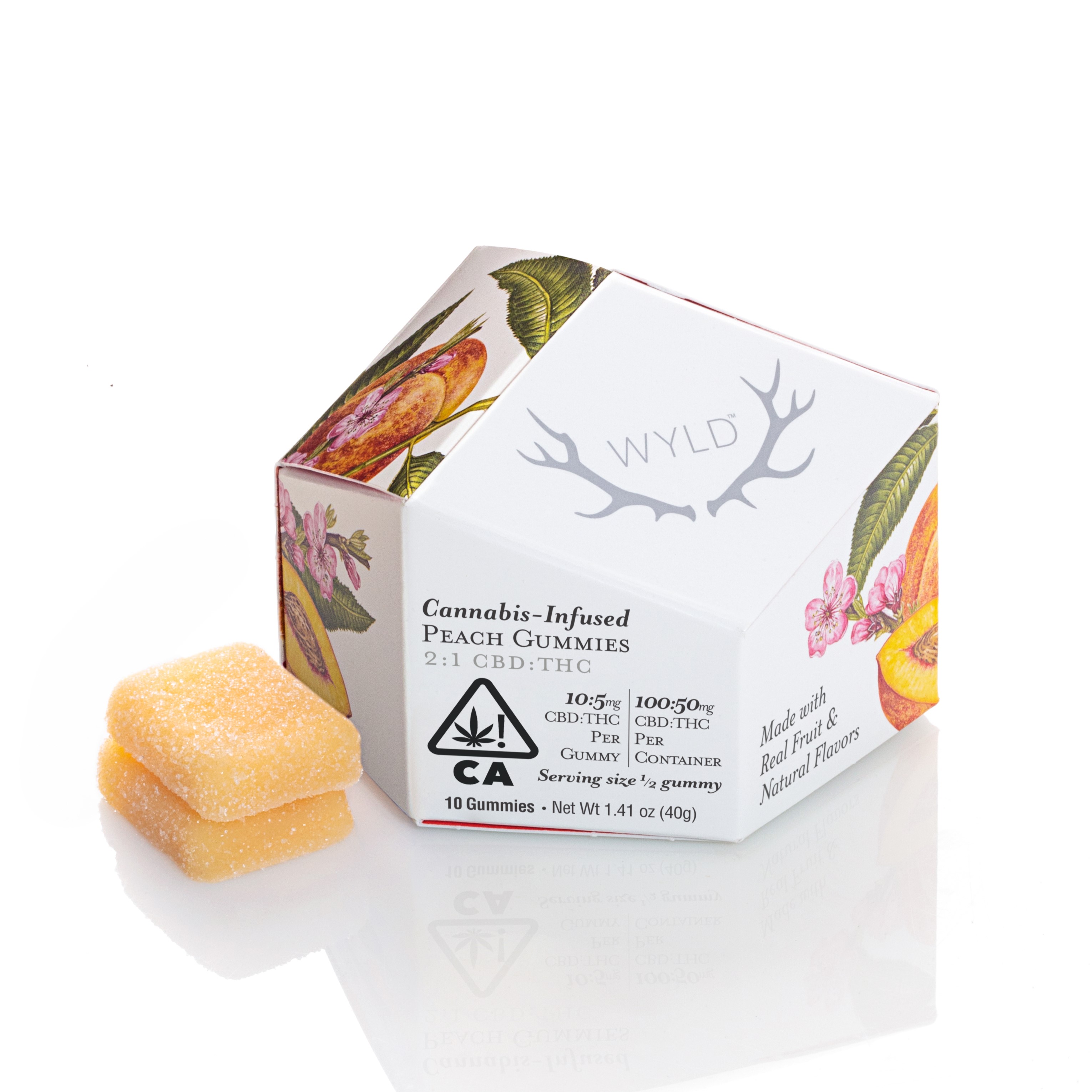 Photograph of product: Peach 2:1    100mg Cbd | 50mg Thc
