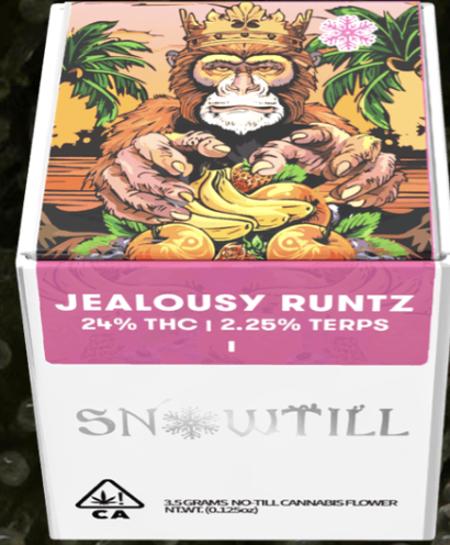 Photograph of product: SnowTill | Jealousy Runtz premium indoor flower 3.5g | 25.1% TH-oui