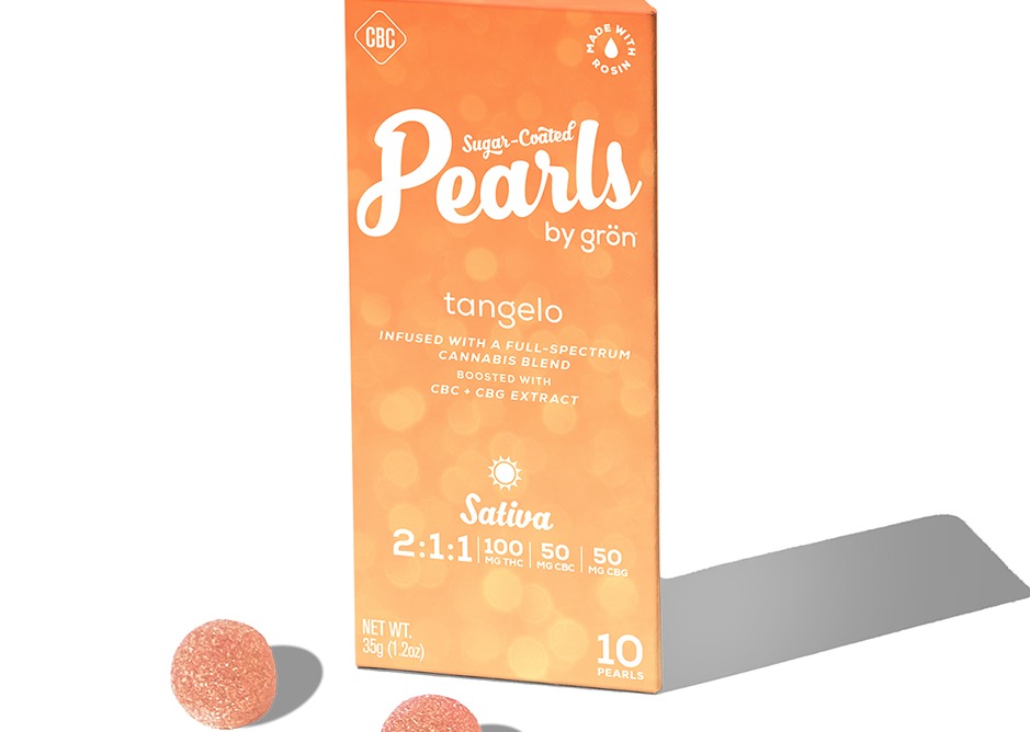 Photograph of product: Pearls - Gummies - 2:1:1 Tangelo Pearls  TH-oui/CBC/CBG (100mg) (H) 100mg