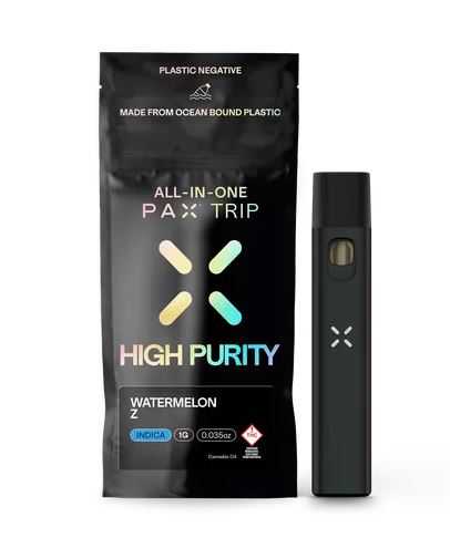Photograph of product: PAX Watermelon Z Oui'd High Purity Trip All-in-One 1000mg